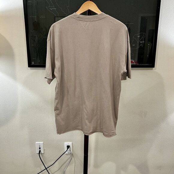 Abercrombie & Fitch - Soft Essentials Long Line T-shirt Raw Hem Medium - Taupe - Picture 2 of 6